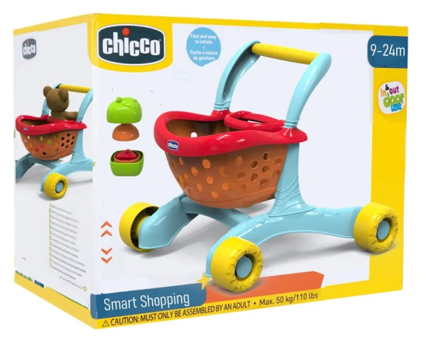 CHICCO SMART SHOPPING 2 IN 1 CARRELLO PRIMI PAS — immagine 1