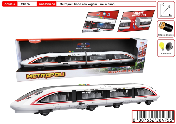 METROPOLI TRENO ALTA VELOCITA. MAGNETICO — immagine 1