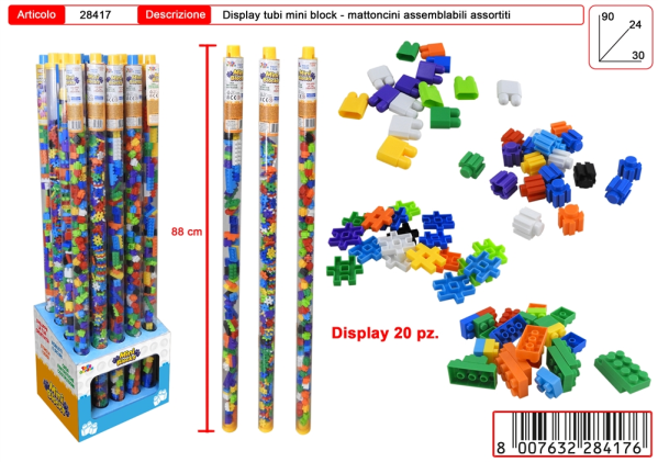 MINI BLOCKS TUBO MAXI 66cm Disp 20pz — immagine 1