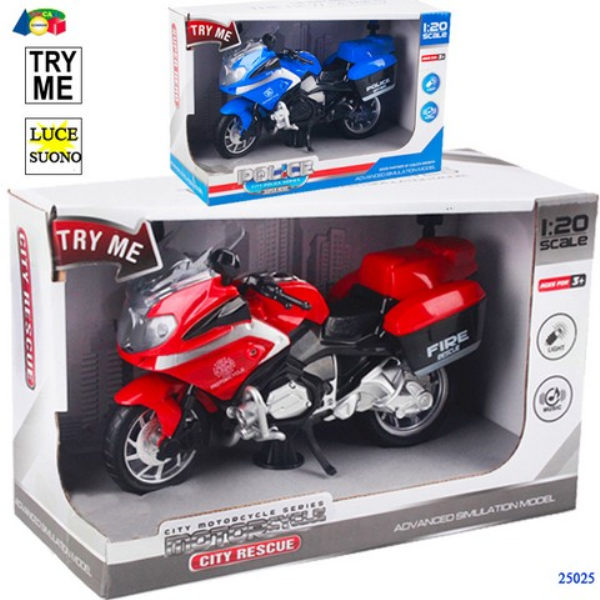 MOTO PRONTO INTERVENTO C/LUCI SUONI TRYME — immagine 1