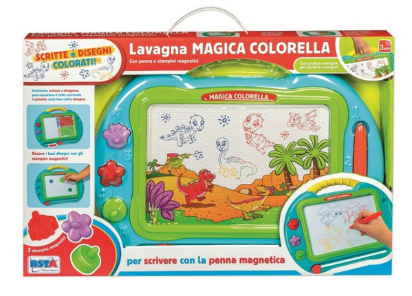 LAVAGNA MAGICA COLORELLA CON MANIGLIA — immagine 1