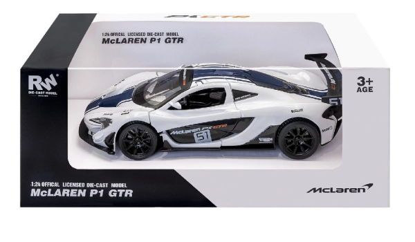 AUTO 1:24 MCLAREN P1 GTR WHITE — immagine 1