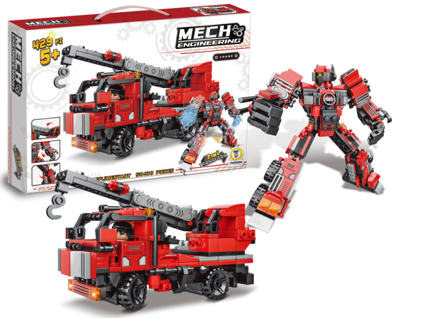 COSTRUZIONI CLICK CLACK POMPIERI TRANSFORMER — immagine 1
