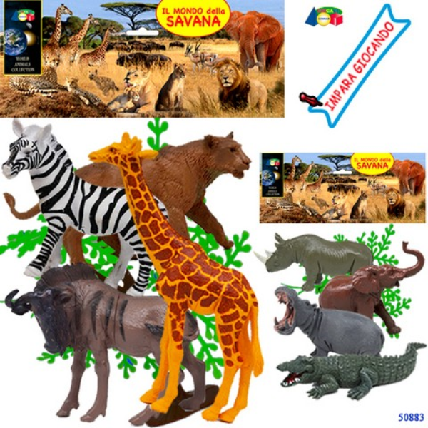 BUSTA ZOO IL MONDO DELLA SAVANA — immagine 1