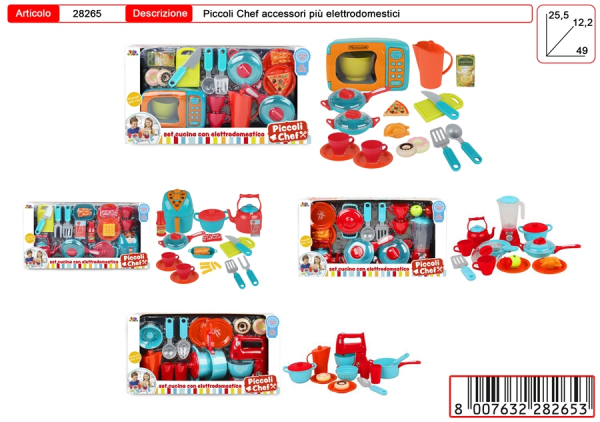 SET CHEF COLORATO GRANDE CON ELETTRODOMESTICO