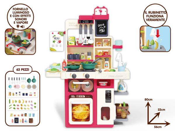 CUCINA C/ACCESSORI FUNZIONI REALI — immagine 1