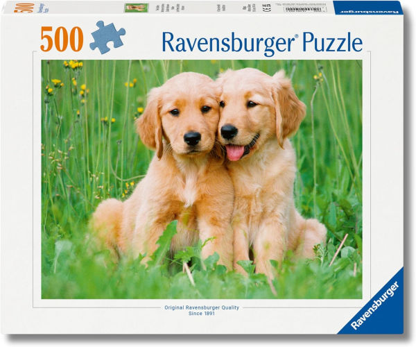 Puzzle 500 pz Puppies Collection: i fratelli Golden Retriever 500 pc — immagine 1