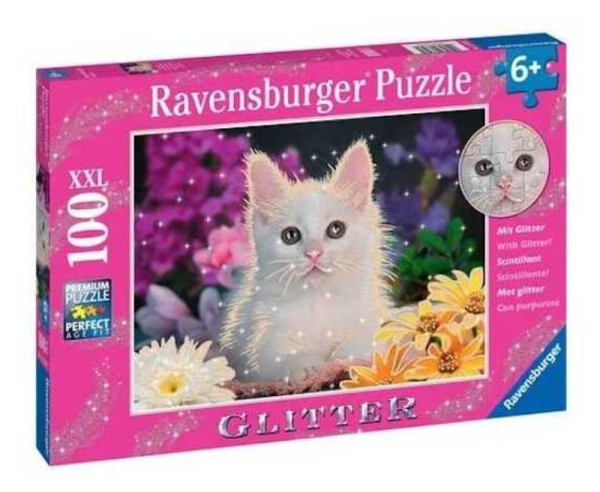Puzzle 100 pz XXL Gattino glitter XXL 100 pc — immagine 1