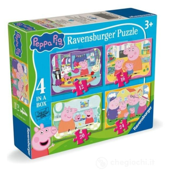 Puzzle 4 in 1 Peppa Pig 4 in a box