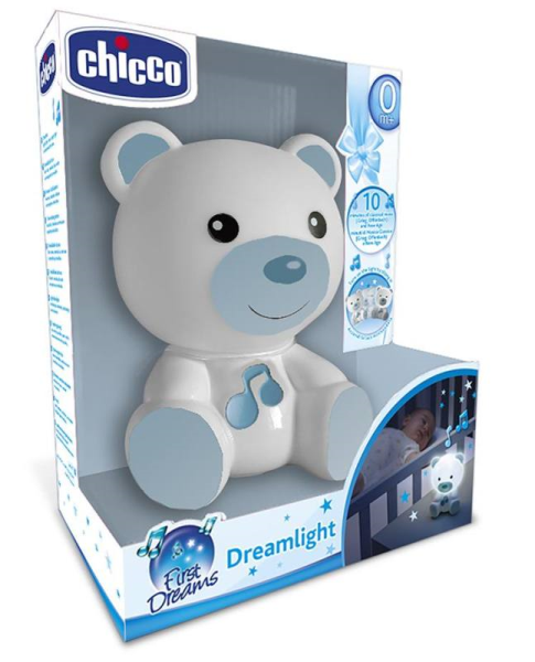 CHICCO ORSETTO DREAMLIGHT AZZURRO — immagine 1