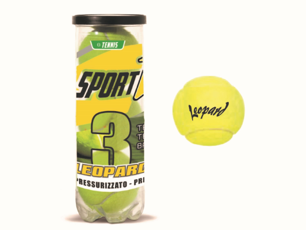 PALLE TENNIS IN TUBO LEOPARD (3PZ)