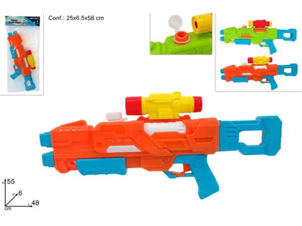 PISTOLA ACQUA FUCILE 2 ASS Cm.58