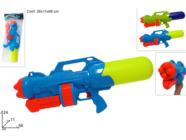 PISTOLA ACQUA FUCILE 4 GETTI Cm.68