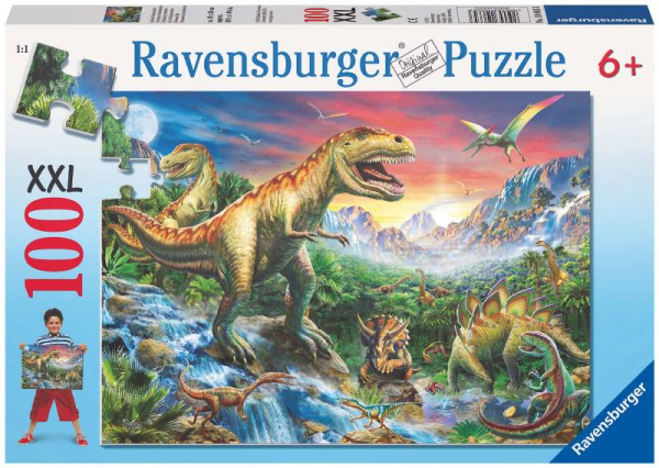 Puzzle 100 pz XXL L.era dei dinosauri