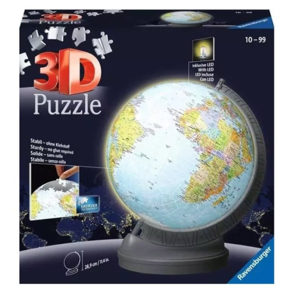GLOBO CON LUCE 540 pcs mappamondo