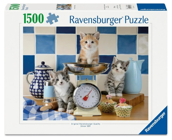 Puzzle 1500 pz Gattini in cucina