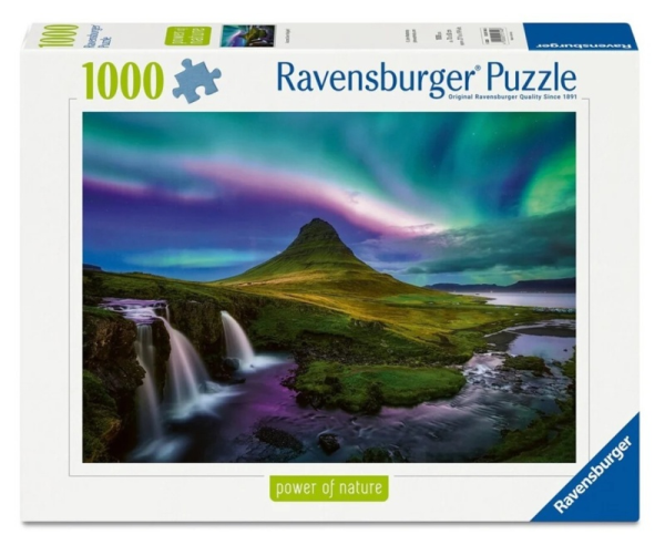 Puzzle 1000 pz Aurora su Kirkjufell 1000 pc — immagine 1
