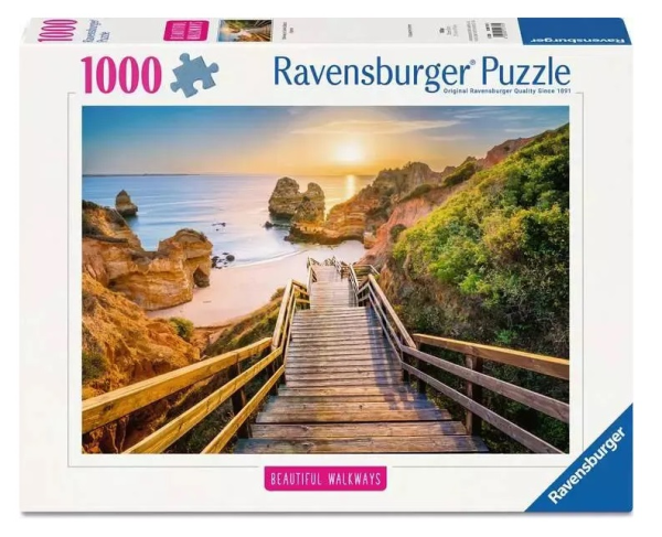 Puzzle 1000 pz Scalinata per la spiaggia di Camilo, Algarve