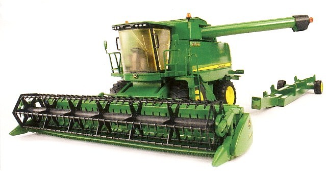 BRUDER TRATTORE JOHN DEERE COMBINE — immagine 1