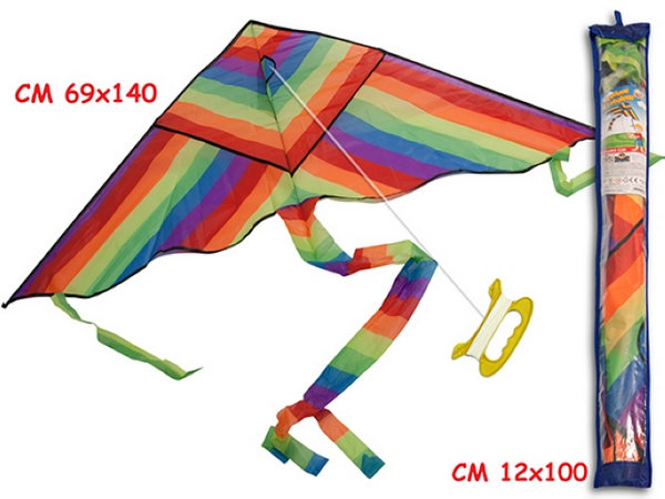 AQUILONE ARCOBALENO CON UNA MANIGLIA