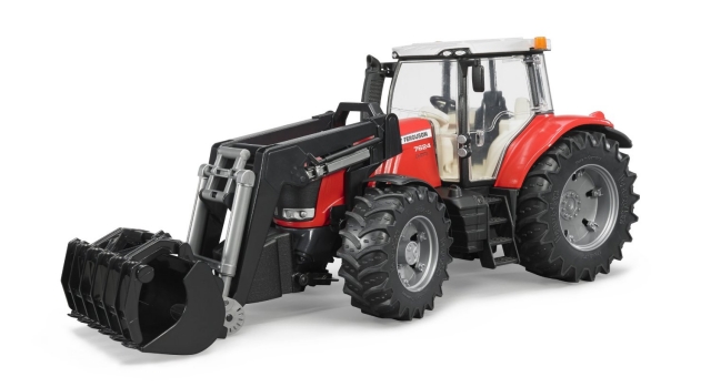 BRUDER 03047 MASSEY FERGUSON C/FRONTLOADER — immagine 1