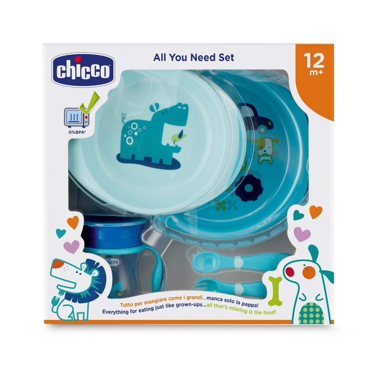 SET PAPPA 12Mpiù AZZURRO