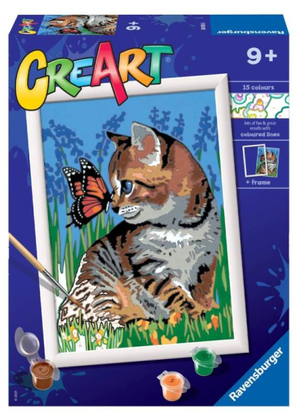 CREART D - GATTINO E FARFALLA