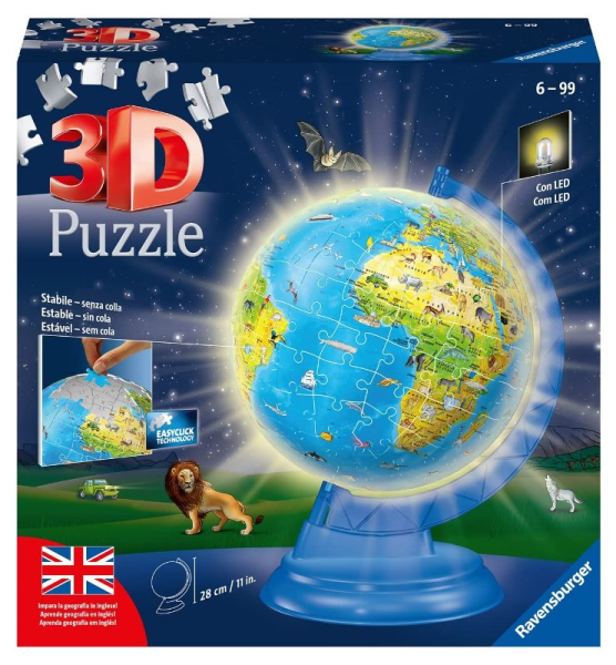 3D MAPPAMONDO CON LUCE