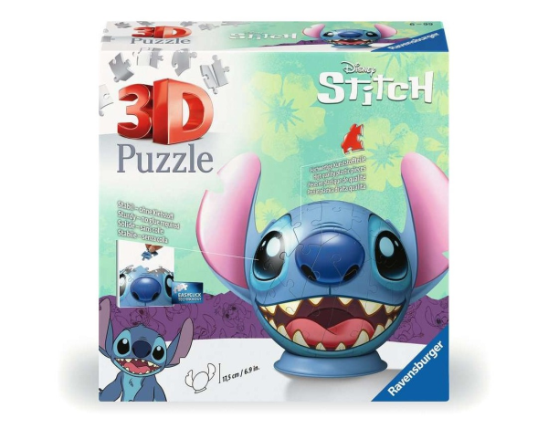 3D PUZZLE BALL STITCH WITH EARS