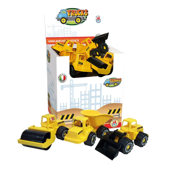 DS CAMION GIALLI 3 MODELLI BOX(12)