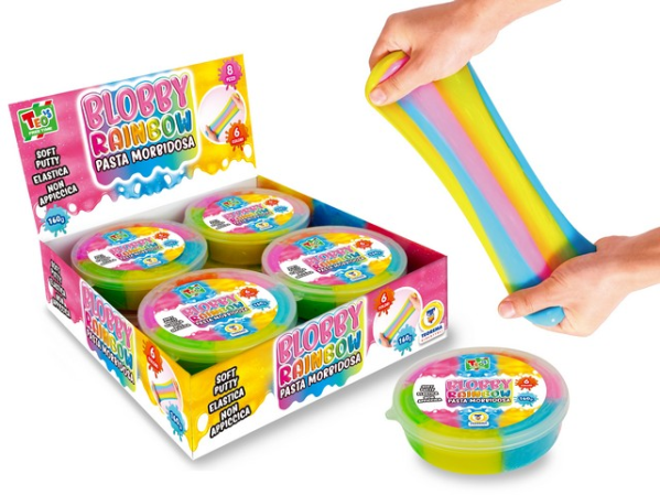PASTA PUTTY BLOBBY RAINBOW 8 PZ 160 GR