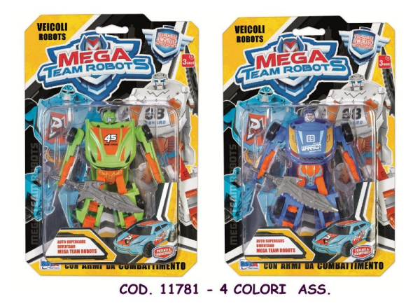 ROBOT TRANSFORMER MEGA TEAM ASS.