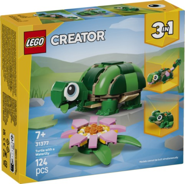 LEGO 31377 Tartaruga con fiore di ninfea
