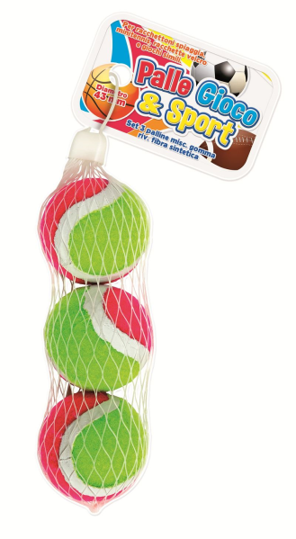 PALLINE VELCRO MINI TENNIS 4,5cm IN RETE
