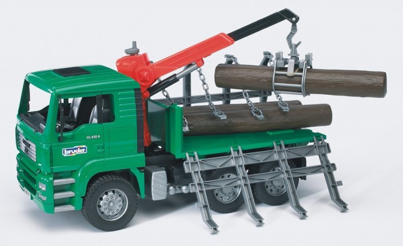 BRUDER CAMION PORTA TRONCHI — immagine 1